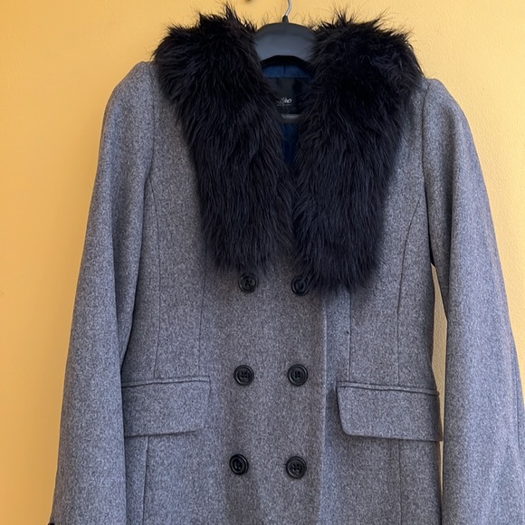 Massimo coat faux fur collar - Picture 2 of 5